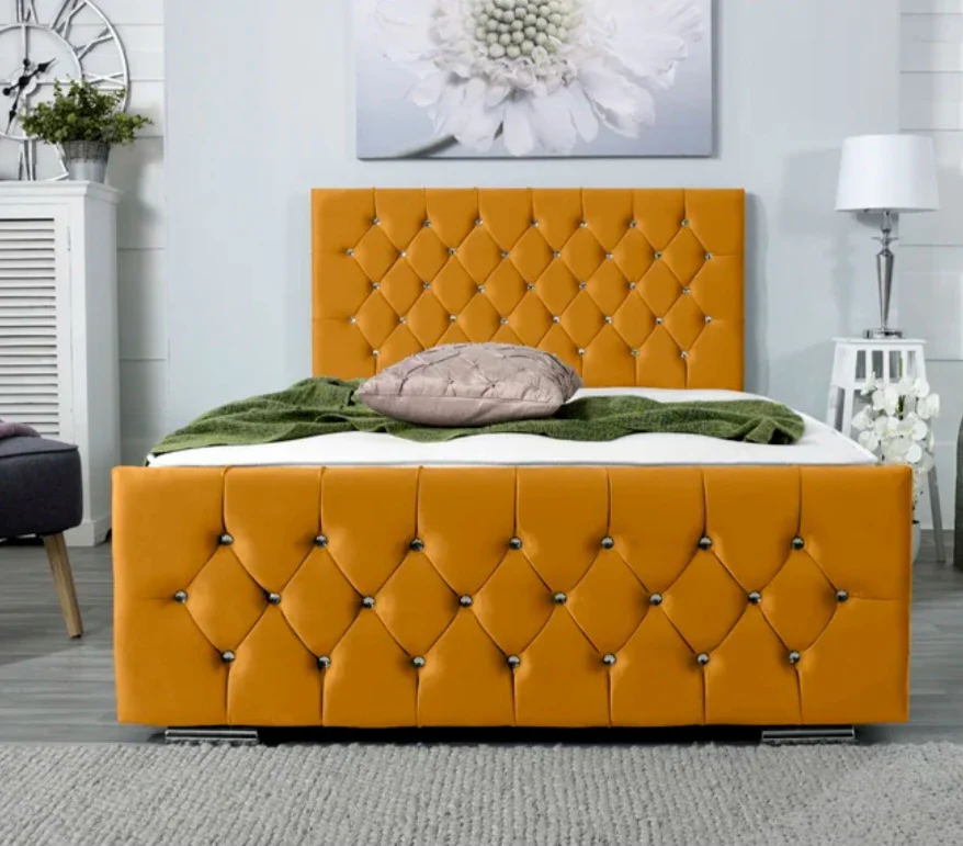 Florida Bed Diamonds Headboard UK - Additional view of premium florida from Newcastle Beds UK